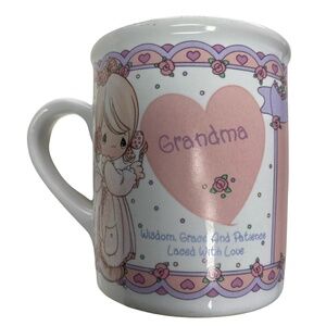 Vintage 1994 Precious Moments Grandma Sake Mug Wisdom Grace and Patience